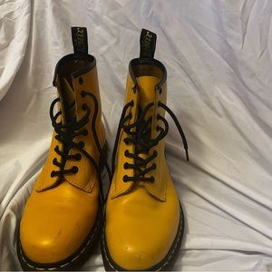 Womens size 10 yellow 1460 doc martens